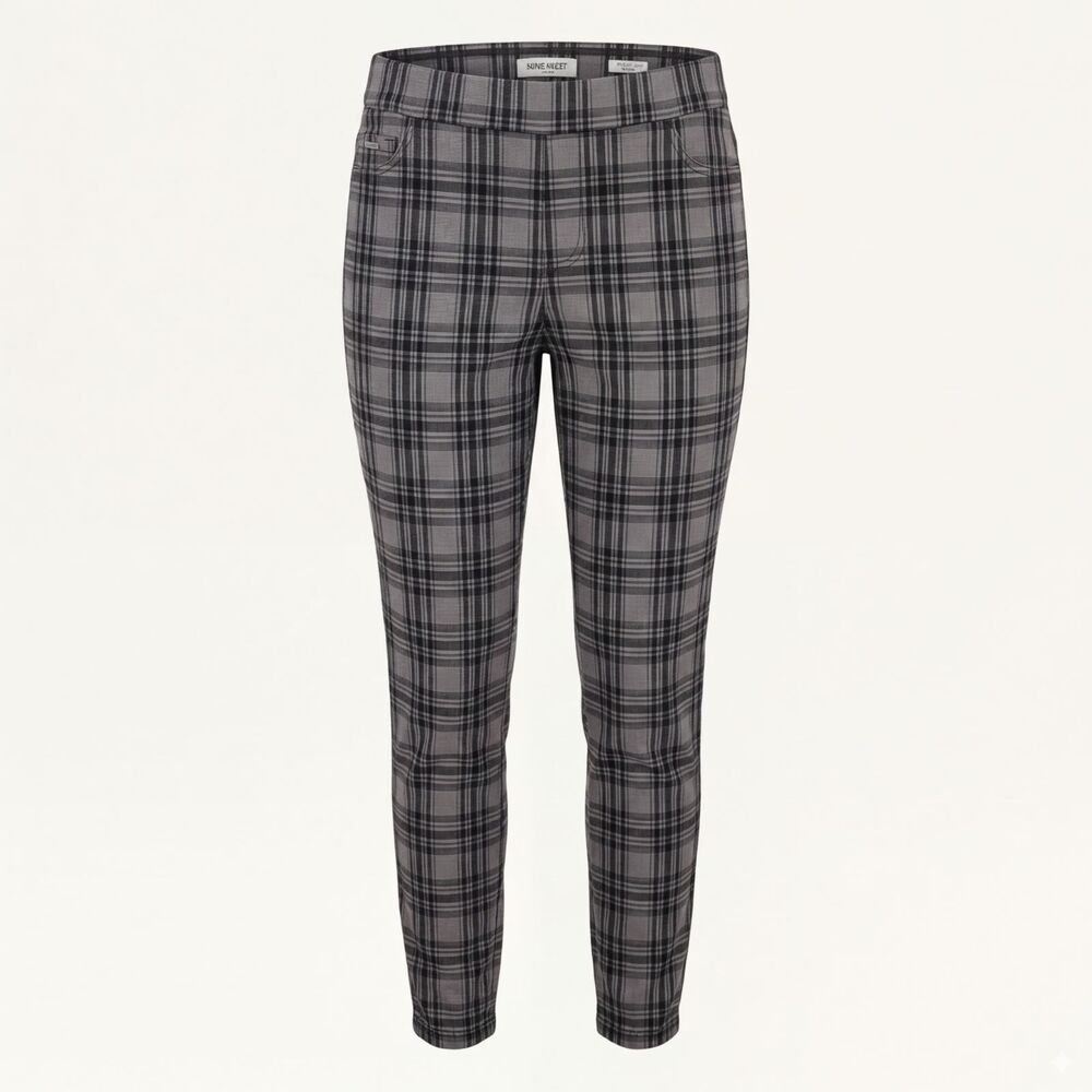 NWT Nine West Heidi Pull-On Skinny Jeans Glasgow Plaid Spandex Women's Size 14